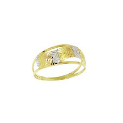 Anel Onda Tricolor em Ouro 18 Kilates � 25373